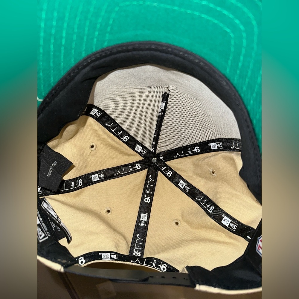 New Era Saints A-Frame Snapback Hat - Tan and Black NWT - Picture 5 of 10